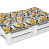Bankauflage Gartenbankauflage Stuhlkissen Rückenkissen Sitzpolster Bankkissen für Gartenbank Palettenkissen 80x120cm 05 Oberstoff: 100% Baumwolle, Füllung: 100% Polyester