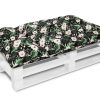 Bankauflage Gartenbankauflage Stuhlkissen Rückenkissen Sitzpolster Bankkissen für Gartenbank Europaletten Palettenkissen 80x120cm 04 Oberstoff: 100% Baumwolle, Füllung: 100% Polyester