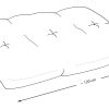 Bankauflage Gartenbankauflage Stuhlkissen Rückenkissen Sitzpolster Bankkissen für Gartenbank Europaletten Palettenkissen 80x120cm 04 Oberstoff: 100% Baumwolle, Füllung: 100% Polyester - Image 3