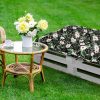 Bankauflage Gartenbankauflage Stuhlkissen Rückenkissen Sitzpolster Bankkissen für Gartenbank Europaletten Palettenkissen 80x120cm 04 Oberstoff: 100% Baumwolle, Füllung: 100% Polyester - Image 5