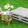 Bankauflage Gartenbankauflage Stuhlkissen Rückenkissen Sitzpolster Bankkissen für Gartenbank Europaletten Palettenkissen 80x120cm 03 Oberstoff: 100% Baumwolle, Füllung: 100% Polyester - Image 5