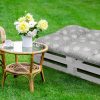 Bankauflage Gartenbankauflage Stuhlkissen Rückenkissen Sitzpolster Bankkissen für Gartenbank Europaletten Palettenkissen 80x120cm 06 Oberstoff: 100% Baumwolle, Füllung: 100% Polyester - Image 5