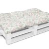 Bankauflage Gartenbankauflage Stuhlkissen Rückenkissen Sitzpolster Bankkissen für Gartenbank Europaletten Palettenkissen 80x120cm 08 Oberstoff: 100% Baumwolle, Füllung: 100% Polyester