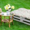 Bankauflage Gartenbankauflage Stuhlkissen Rückenkissen Sitzpolster Bankkissen für Gartenbank Europaletten Palettenkissen 80x120cm 08 Oberstoff: 100% Baumwolle, Füllung: 100% Polyester - Image 5