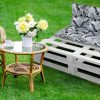 Bankauflage Gartenbankauflage Stuhlkissen Rückenkissen Bankkissen für Gartenbank Palettenkissen SET: 40x120cm + 2 x 40x60cm 01 Oberstoff: 100% Baumwolle, Füllung: 100% Polyester - Image 5