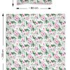 2-teilig Set: Bettwäsche 135x200, aus Baumwolle, mit Hotelverschluß: Bettbezug 135x200, Kopfkissenbezug Kissenhülle: 80x80cm Puder Rosa 100% Baumwolle - Image 3