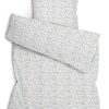 2-teilig Set: Bettwäsche 135x200, aus Baumwolle, mit Hotelverschluß: Bettbezug 135x200, Kopfkissenbezug Kissenhülle: 80x80cm Schneeball 100% Baumwolle