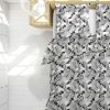 2-teilig Set: Bettwäsche 135x200, aus Baumwolle, mit Hotelverschluß: Bettbezug 135x200, Kopfkissenbezug Kissenhülle: 80x80cm Monstera Grau 100% Baumwolle - Image 4