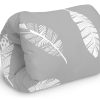 Baby kleines Stillkissen mit Füllung; Stillmuff, Muff: ca. 22x20cm, für Unterwegs; Arm Tunnel; Armkissen, beim Stillen; breastfeeding pillow Feder Grau Oberstoff: 100% Baumwolle, Füllung: 100% Polyester