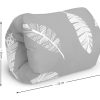 Baby kleines Stillkissen mit Füllung; Stillmuff, Muff: ca. 22x20cm, für Unterwegs; Arm Tunnel; Armkissen, beim Stillen; breastfeeding pillow Feder Grau Oberstoff: 100% Baumwolle, Füllung: 100% Polyester - Image 2