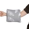 Baby kleines Stillkissen mit Füllung; Stillmuff, Muff: ca. 22x20cm, für Unterwegs; Arm Tunnel; Armkissen, beim Stillen; breastfeeding pillow Feder Grau Oberstoff: 100% Baumwolle, Füllung: 100% Polyester - Image 3