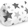 Baby kleines Stillkissen mit Füllung; Stillmuff, Muff: ca. 22x20cm, für Unterwegs; Arm Tunnel; Armkissen, beim Stillen; breastfeeding pillow Sternschnuppe Grau Oberstoff: 100% Baumwolle, Füllung: 100% Polyester