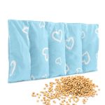 Kirschkernkissen 55 x 20cm Wärmekissen Wärmekompresse für Kinder Erwachsene Herzen Blau