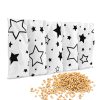 Kirschkernkissen 55 x 20cm Wärmekissen Wärmekompresse für Kinder Erwachsene Gute Nacht Schwarz Oberstoff: 100% Baumwolle, Füllung: 100% Kirschkern