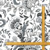 Amilian Baumwollstoff Meterware, Stoffe, Stoffreste: ca. 160cm x 50cm, zum Nähen, für Patchwork 100% Baumwolle, Baumwollstoff, Folk Grau 100% Baumwolle - Image 2