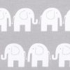 Amilian Himmel mit Schleife für Baby Bett, Stubenwagen, Babywiege, Kinderbett, Kinderzimmer ; Baldachin; Betthimmel: Vollstoffhimmel Elefant Grau 100% Baumwolle - Image 8