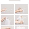 Amilian Himmel mit Schleife für Baby Bett, Stubenwagen, Babywiege, Kinderbett, Kinderzimmer ; Baldachin; Betthimmel: Vollstoffhimmel Sternchen Grau 100% Baumwolle - Image 7