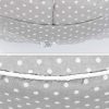 Sitzkissen Sitzpuff ca. Ø 40 cm 16 cm hoch für Kinder weiche Füllung Pünktchen Klein Grau Oberstoff: 100% Baumwolle, Füllung: 100% Polyester Oberstoff: 100% Polyester, Füllung: 100% Polyester Oberstoff: 100% Polyester, Innenstoff: 100% Polypropylen, Füllung: 100% Polyester Oberstoff: 100% Polyester, Füllung: 100% Polyester - Image 3