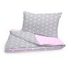 Amilian Baby Bettwäsche 7tlg Set mit Nestchen Kinderbettwäsche 100×135 Betthimmel Babybettwäsche für Baby Fuchs Stern (A3)/ Sternchen Weiß auf Rosa (Vollstoffhimmel) 100% Baumwolle 100% Baumwolle Oberstoff: 100% Baumwolle, Füllung: 100% Polyester Oberstoff: 100% Baumwolle, Füllung: 100% Polyester - Image 2