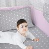 Amilian Baby Bettwäsche 7tlg Set mit Nestchen Kinderbettwäsche 100×135 Betthimmel Babybettwäsche für Baby Fuchs Stern (A3)/ Sternchen Weiß auf Rosa (Vollstoffhimmel) 100% Baumwolle 100% Baumwolle Oberstoff: 100% Baumwolle, Füllung: 100% Polyester Oberstoff: 100% Baumwolle, Füllung: 100% Polyester - Image 6