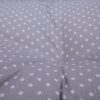 Bankauflage Gartenbankauflage Stuhlkissen Rückenkissen Sitzpolster Bankkissen für Gartenbank Palettenkissen 60x120cm Pünktchen Klein Grau Oberstoff: 100% Baumwolle, Füllung: 100% Polyester - Image 2