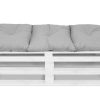 Bankauflage Gartenbankauflage Stuhlkissen Rückenkissen Sitzpolster Bankkissen für Gartenbank Palettenkissen 60x120cm Pünktchen Klein Grau Oberstoff: 100% Baumwolle, Füllung: 100% Polyester - Image 7