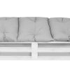 Bankauflage Gartenbankauflage Stuhlkissen Rückenkissen Sitzpolster Bankkissen für Gartenbank Palettenkissen 80x120cm Pünktchen Klein Grau Oberstoff: 100% Baumwolle, Füllung: 100% Polyester - Image 7