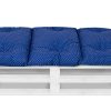Bankauflage Gartenbankauflage Stuhlkissen Rückenkissen Sitzpolster Bankkissen für Gartenbank Palettenkissen 80x120cm Pünktchen Blau Oberstoff: 100% Baumwolle, Füllung: 100% Polyester - Image 7