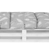 Bankauflage Gartenbankauflage Stuhlkissen Rückenkissen Sitzpolster Bankkissen für Gartenbank Palettenkissen 80x120cm Feder Grau Oberstoff: 100% Baumwolle, Füllung: 100% Polyester - Image 7