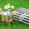 Bankauflage Gartenbankauflage Stuhlkissen Rückenkissen Sitzpolster Bankkissen für Gartenbank Palettenkissen 40x120cm Sternchen Grau Oberstoff: 100% Baumwolle, Füllung: 100% Polyester - Image 5