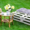 Bankauflage Gartenbankauflage Stuhlkissen Rückenkissen Sitzpolster Bankkissen für Gartenbank Palettenkissen 40x120cm Feder Grau Oberstoff: 100% Baumwolle, Füllung: 100% Polyester - Image 5