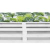 Bankauflage Gartenbankauflage Stuhlkissen Rückenkissen Sitzpolster Bankkissen für Gartenbank Palettenkissen 40x120cm Blätter Grün Oberstoff: 100% Baumwolle, Füllung: 100% Polyester - Image 7