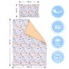 Amilian Kinderbettwäsche Kinder Bettwäsche Babybettwäsche für Baby Bettbezug 100 x 135 cm, Kopfkissenbezug 40 x 60 cm, 2-teilig, 100% Baumwolle, mit Hotelverschluß Märchentiere Apricot 100% Baumwolle - Image 2