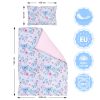 Amilian Kinderbettwäsche Kinder Bettwäsche Babybettwäsche für Baby Bettbezug 100 x 135 cm, Kopfkissenbezug 40 x 60 cm, 2-teilig, 100% Baumwolle, mit Hotelverschluß Einhorn Liebe Hellrosa 100% Baumwolle - Image 2