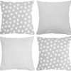4er Set Dekorative Kissen 50×50 cm Dekokissen mit Füllung SET 16 100% Baumwolle Oberstoff 100% Polypropylen, Füllung 100% Polyester