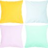 4er Set Dekorative Kissen 50×50 cm Dekokissen mit Füllung SET 21 100% Baumwolle Oberstoff 100% Polypropylen, Füllung 100% Polyester