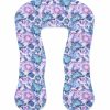 Amilian Kissenbezug für Stillkissen, Lagerungskissen, Seitenschläferkissen, pregnancy pillow; pillow cover; Ersatzbezug; Größe ca. 330cm; Zauberblumen 100% Baumwolle