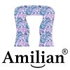 Amilian Kissenbezug für Stillkissen, Lagerungskissen, Seitenschläferkissen, pregnancy pillow; pillow cover; Ersatzbezug; Größe ca. 330cm; Zauberblumen 100% Baumwolle - Image 7