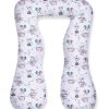 Amilian Schwangerschaftskissen zum Schlafen Lagerungskissen Seitenschläferkissen ink.Bezug Baby Bed universell groß TYP A pregnancy pillow bodypillow Partymaus 100% Baumwolle Oberstoff 100% Polypropylen, Füllung 100% Polyester
