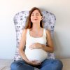 Amilian Schwangerschaftskissen zum Schlafen Lagerungskissen Seitenschläferkissen ink.Bezug Baby Bed universell groß TYP A pregnancy pillow bodypillow Partymaus 100% Baumwolle Oberstoff 100% Polypropylen, Füllung 100% Polyester - Image 2