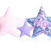 Dekokissen: 3 Pack Kissen SET; Stern; Sternchen; Zierkissen mit Füllung ca. 60 cm / 28cm; Kinderzimmer; Deko; Schlafzimmer; Mädchen; Jungen SET60 Oberstoff 1: 100% Baumwolle, Oberstoff 2 : 100% Polyester, Füllung: 100% Polyester