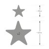 Dekokissen: 3 Pack Kissen SET; Stern; Sternchen; Zierkissen mit Füllung ca. 60 cm / 28cm; Kinderzimmer; Deko; Schlafzimmer; Mädchen; Jungen SET60 Oberstoff 1: 100% Baumwolle, Oberstoff 2 : 100% Polyester, Füllung: 100% Polyester - Image 6