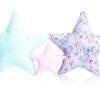 Dekokissen: 3 Pack Kissen SET; Stern; Sternchen; Zierkissen mit Füllung ca. 60 cm / 28cm; Kinderzimmer; Deko; Schlafzimmer; Mädchen; Jungen SET63 Oberstoff 1: 100% Baumwolle, Oberstoff 2 : 100% Polyester, Füllung: 100% Polyester