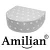Amilian Kissen; Keilkissen; Kopfkissen; Rückenstützkissen; Sitzkissen; Beinkissen; Stillkissen; Pillow; Sitzkeilkissen; Nackenkissen Sternchen Grau 100% Baumwolle Oberstoff 100% Polypropylen, Füllung 100% Polyester - Image 7