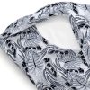 Amilian Bettwäsche; Bettgarnitur; 3-tlg. 100% Baumwolle; für Bettbezug: 155x220 und 2 x Kopfkissenbezug: 80x80 cm; mit Hotelverschluss; Monstera Grau 100% Baumwolle - Image 2