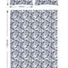 Amilian Bettwäsche; Bettgarnitur; 3-tlg. 100% Baumwolle; für Bettbezug: 155x220 und 2 x Kopfkissenbezug: 80x80 cm; mit Hotelverschluss; Monstera Grau 100% Baumwolle - Image 3