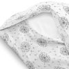 Amilian Bettwäsche; Bettgarnitur; 3-tlg. 100% Baumwolle; für Bettbezug: 155x220 und 2 x Kopfkissenbezug: 80x80 cm; mit Hotelverschluss; Pusteblume Weiß 100% Baumwolle - Image 2