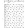 Amilian Bettwäsche; Bettgarnitur; 3-tlg. 100% Baumwolle; für Bettbezug: 155x220 und 2 x Kopfkissenbezug: 80x80 cm; mit Hotelverschluss; Pusteblume Weiß 100% Baumwolle - Image 3
