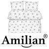 Amilian Bettwäsche; Bettgarnitur; 3-tlg. 100% Baumwolle; für Bettbezug: 155x220 und 2 x Kopfkissenbezug: 80x80 cm; mit Hotelverschluss; Pusteblume Weiß 100% Baumwolle - Image 7