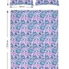 Amilian Bettwäsche; Bettgarnitur; 3-tlg. 100% Baumwolle; für Bettbezug: 155x220 und 2 x Kopfkissenbezug: 80x80 cm; mit Hotelverschluss; Zauberblumen 100% Baumwolle - Image 3